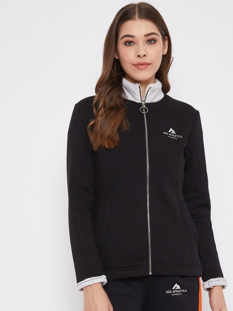 

AGIL ATHLETICA Women Black Solid Lightweight Sporty Jacket
