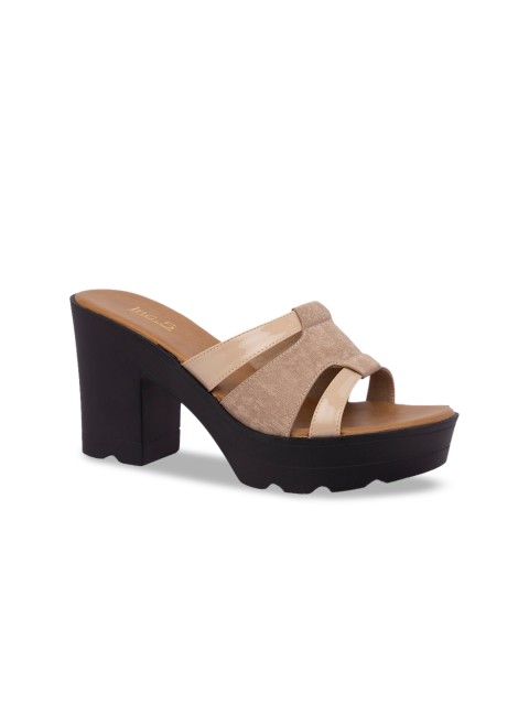 

Inc 5 Women Beige Solid Sandals