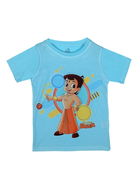 

Chhota Bheem Boys Blue Chhota Bheem Printed Round Neck T-shirt