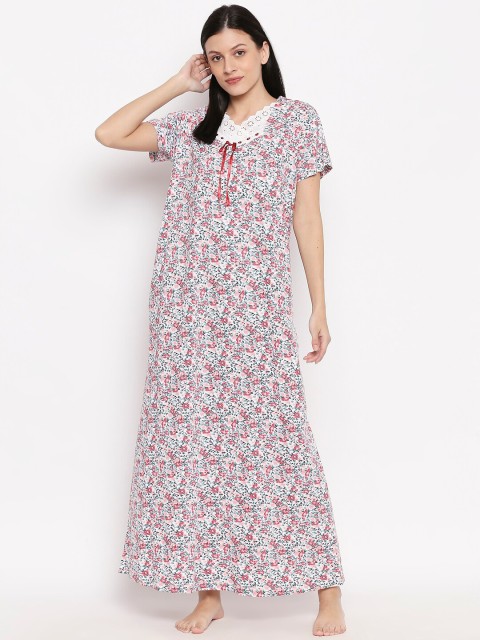 

XIN Women Multicoloured Printed Nightdress, Multi