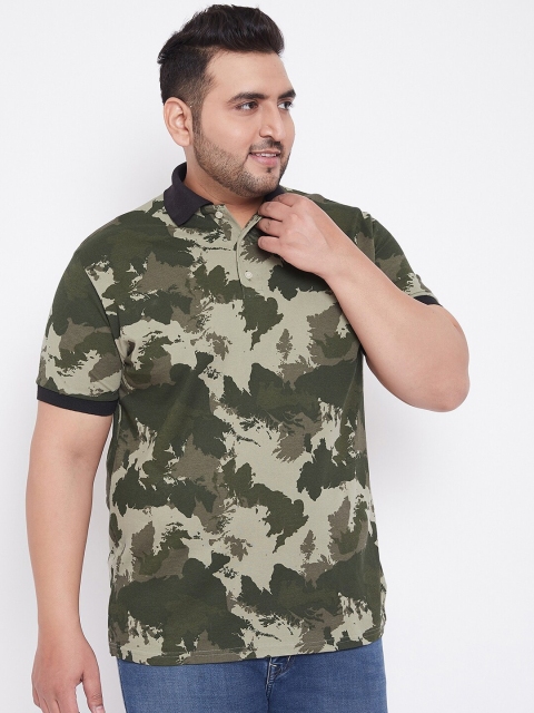

bigbanana Men Multicoloured Camoflauge Printed Polo Collar T-shirt, Multi