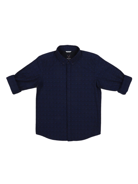 

Allen Solly Junior Boys Navy Blue Regular Fit Self Design Casual Shirt