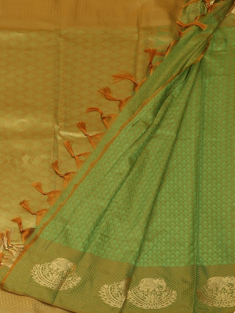 

Pothys Green Woven Design Art Silk Saree