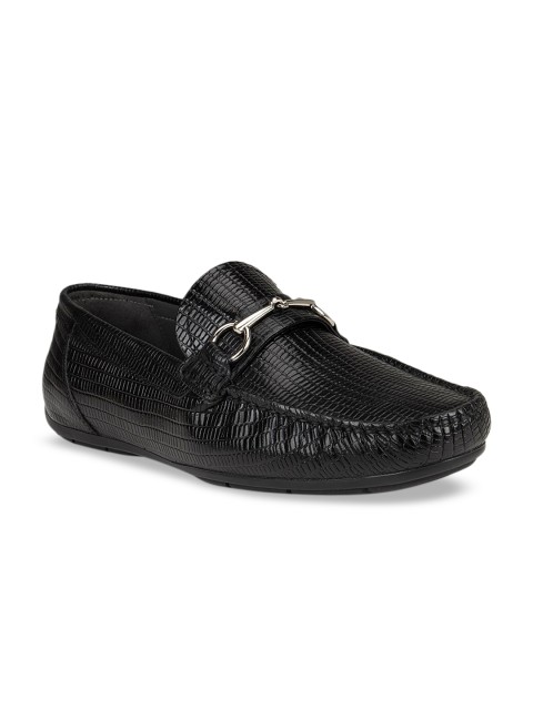

ROSSO BRUNELLO Men Solid Black Moccasins