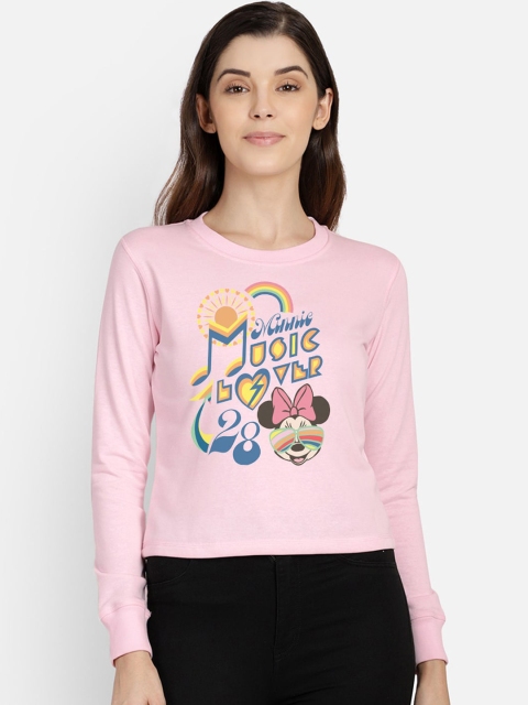

Free Authority Women Pink Mickey & Friends Printed Sweatshirt