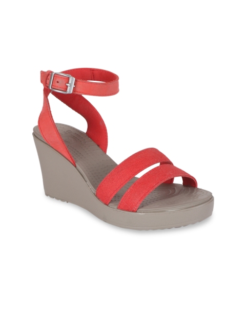 

Crocs Women Red Solid Wedges
