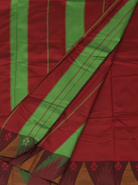 

Pothys Green & Red Art Silk Solid Saree
