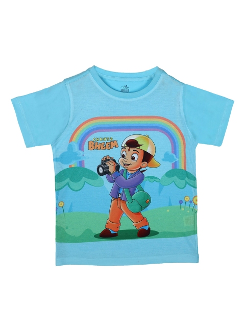 

Chhota Bheem Boys Blue Chhota Bheem Printed Round Neck T-shirt