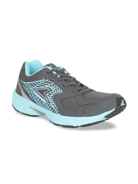 Power Women Grey & Blue Running Sports Shoes