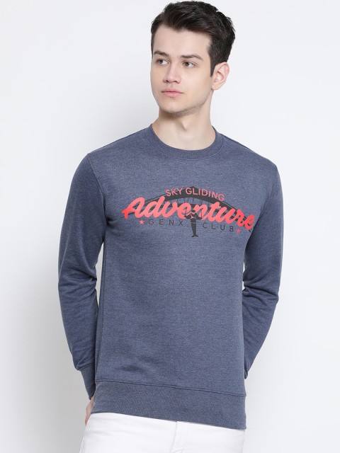 

Genx Men Charcoal Printed Sweatshirt