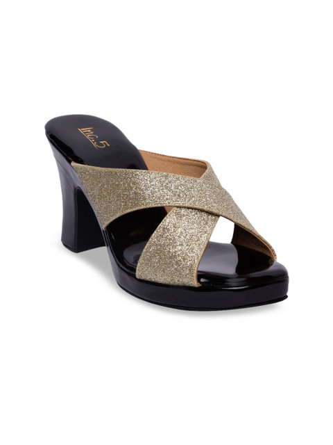 

Inc 5 Women Gold-Toned Embellished Heels
