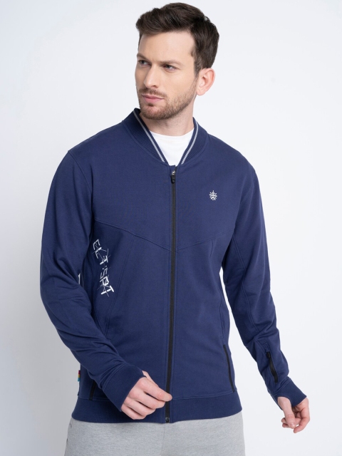 

Cultsport Men Navy Blue Solid Sweatshirt