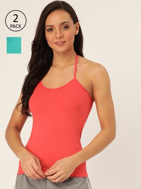 

Lady Lyka Women Pack Of 2 Solid Camisoles, Pink