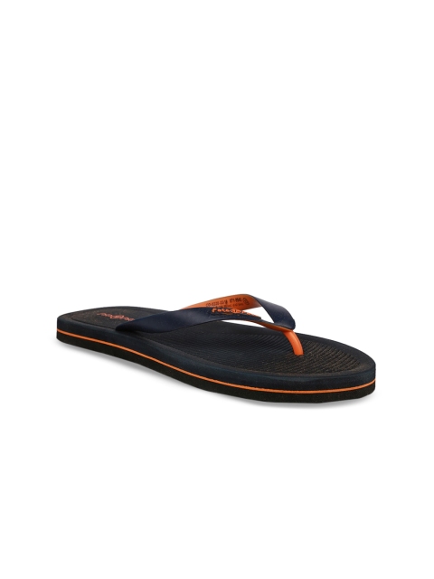 

Bata Men Navy Blue Solid Thong Flip Flops