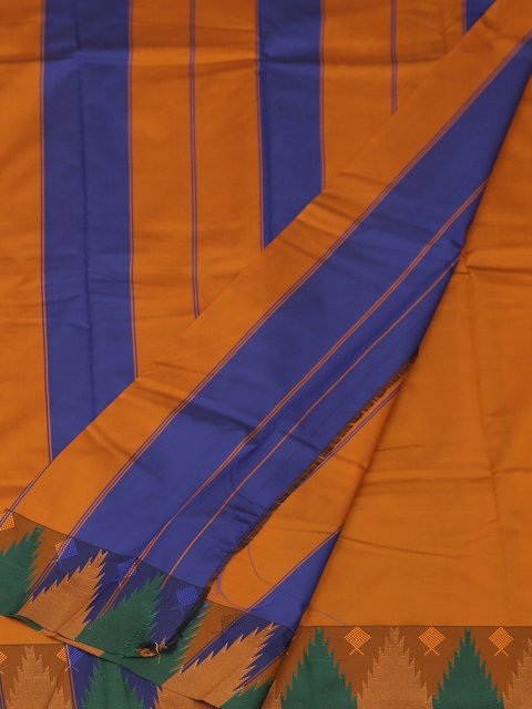 

Pothys Blue Solid Art Silk Saree