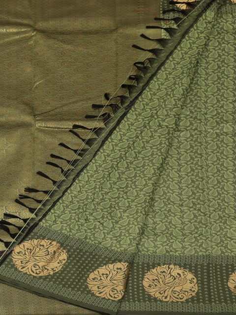 

Pothys Green Printed Art Silk Saree
