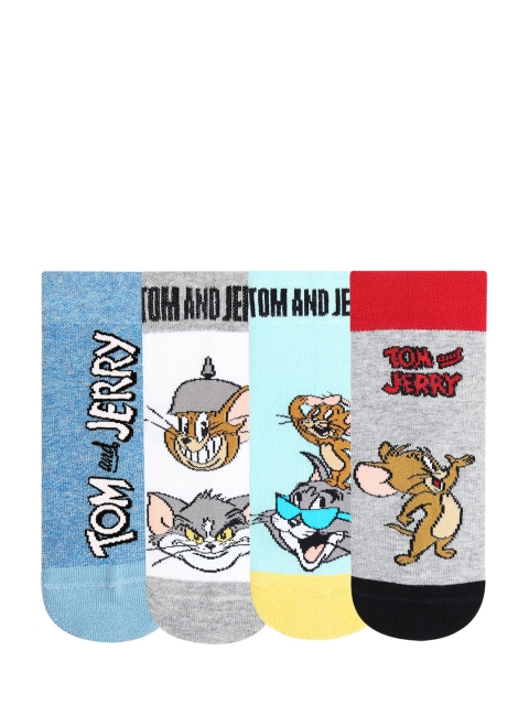 

Bonjour Girls Pack of 4 Ankle Length Socks, Grey