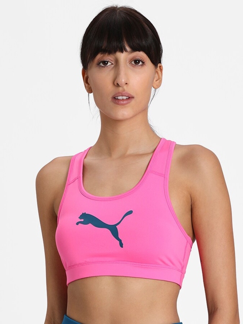 

Puma Pink & Blue Printed Non-Wired Non-Padded Sports Bra 51915821