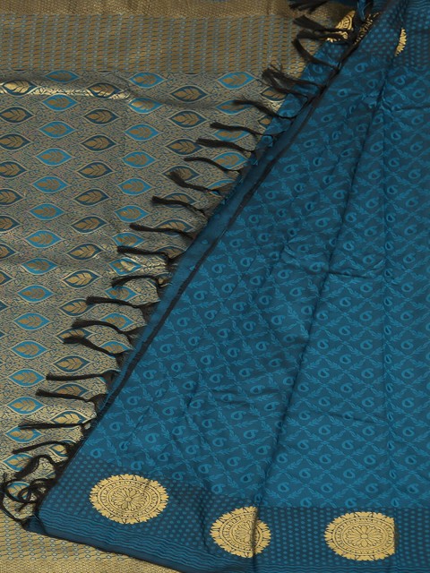 

Pothys Blue Woven Design Art Silk Saree