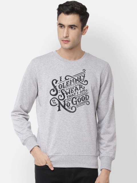 

Free Authority Men Grey Printed Sweatshirt