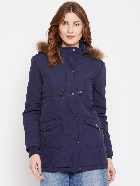 

Octave Women Blue Solid Parka