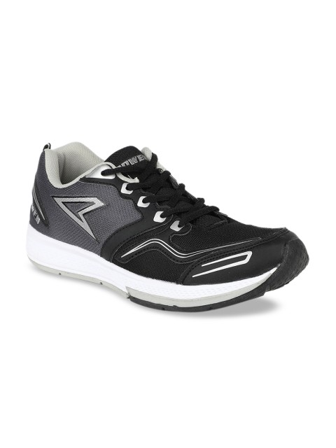 

Power Men Grey & Black Mesh Running Sports Shoes