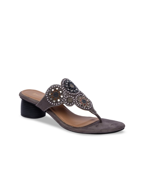 

Inc 5 Women Grey Embellished Sandals