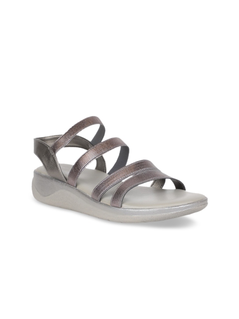 

Hush Puppies Women Grey Solid Comfort Heels