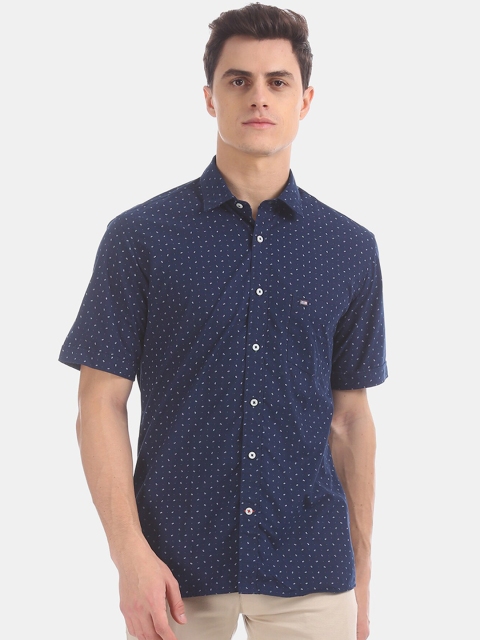 

Arrow Sport Men Navy Blue Regular Fit Printed Casual Shirt