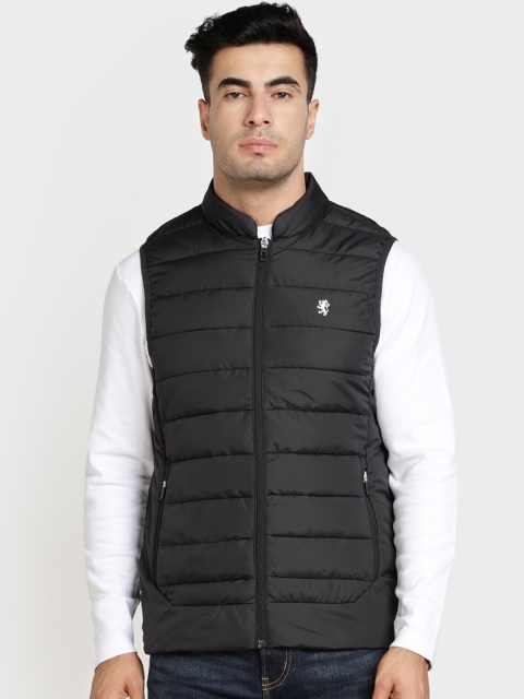 

Red Tape Men Black Solid Padded Jacket