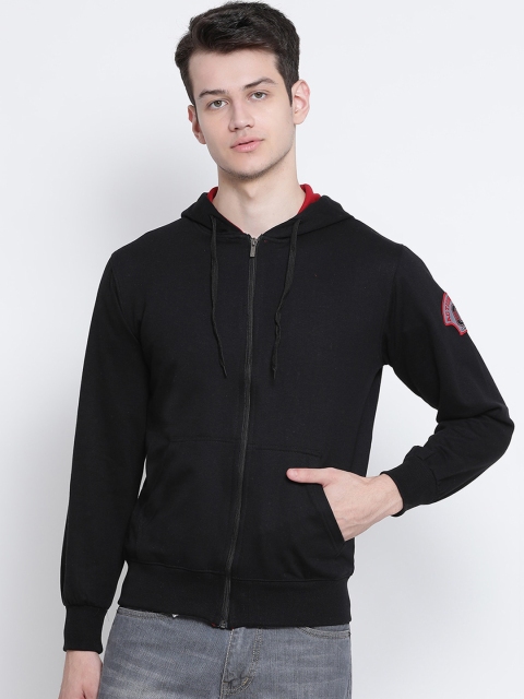 Genx Men Black Printed Bomber