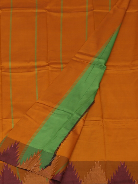 

Pothys Green Solid Art Silk Saree