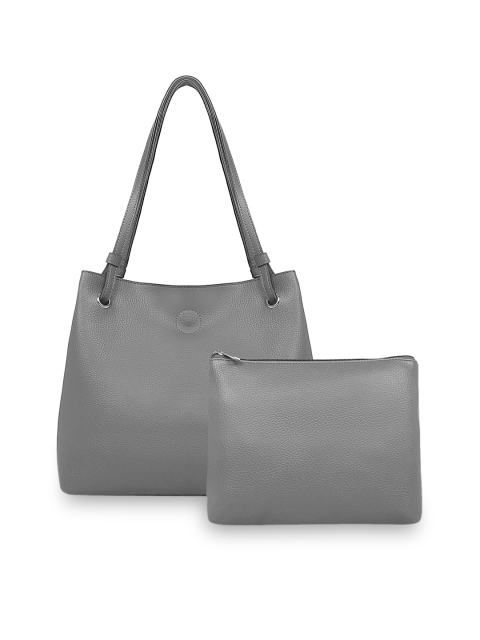 

Toteteca Simple Unlined Shoulder Bag, Grey
