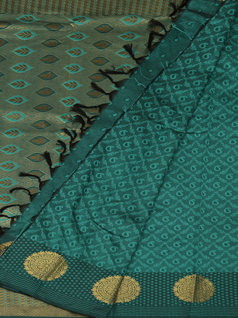 

Pothys Green Woven Design Art Silk Saree