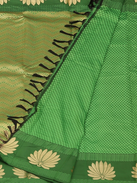 

Pothys Green Printed Art Silk Saree