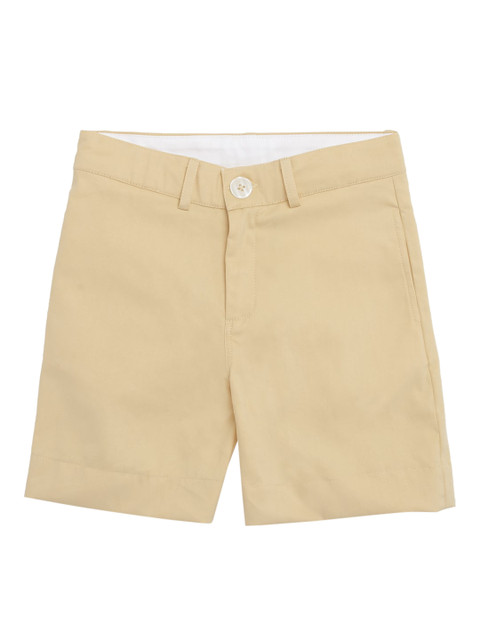 

KIDKLO Boys Beige Solid Regular Fit Chino Shorts