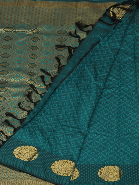 

Pothys Green Woven Design Art Silk Saree