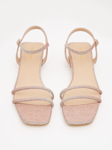 

shoexpress Women Pink Embellished Block Heels