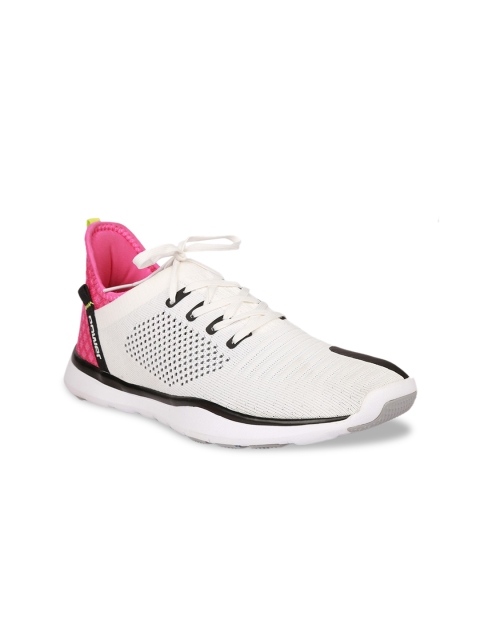 

Power Women Off-White & Pink Colourblocked Sneakers