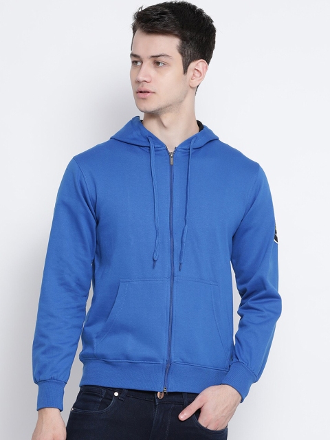 

Genx Men Blue Solid Open Front Jacket