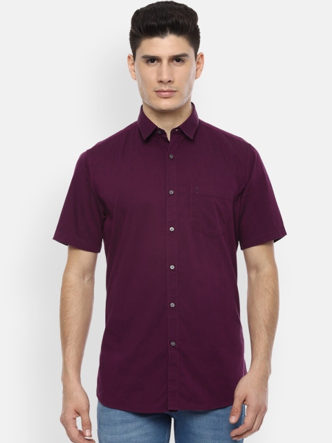 

Van Heusen Sport Men Purple Slim Fit Solid Casual Shirt