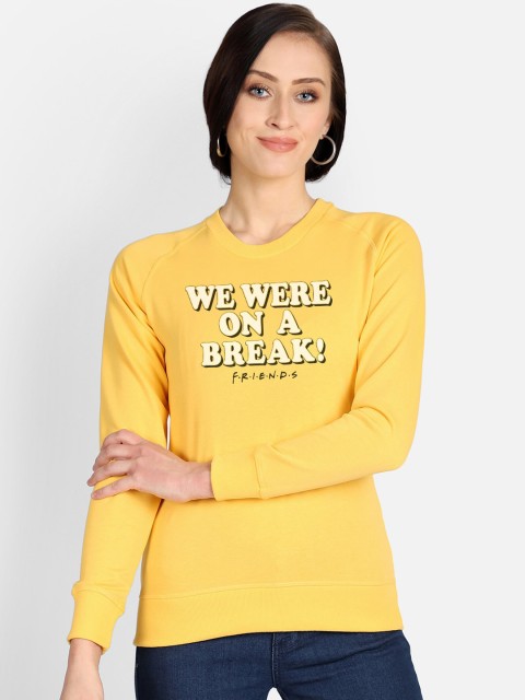 

Free Authority Women Yellow Printed Sweatshirt