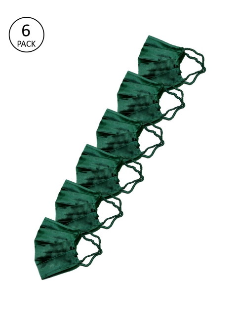 

Bellofox Women Green Pack Of 6 3-Ply Reusable Outdoor Masks