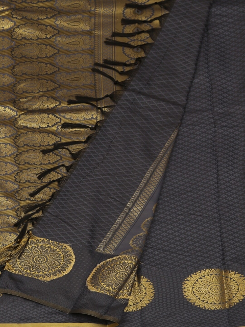 

Pothys Grey Printed Art Silk Saree