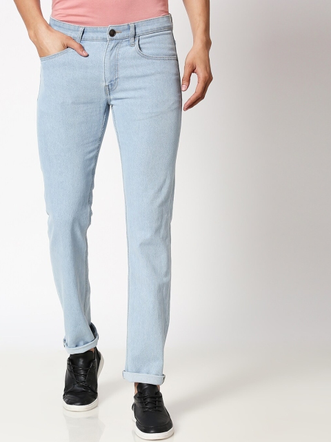 

Bewakoof Men Blue Regular Fit Mid-Rise Clean Look Jeans