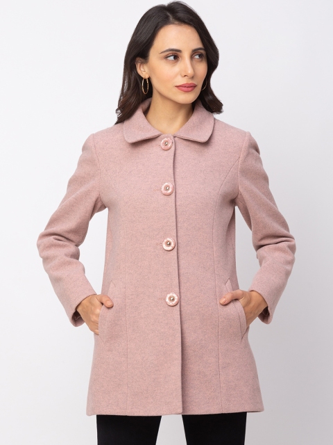 

Globus Women Peach Solid Coat
