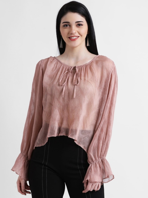 

Zink London Women Pink Dyed Top