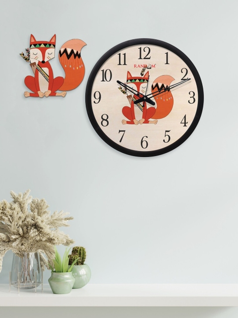 

RANDOM Black Squirell Wall Clock, Peach