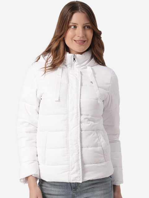 

Mode by Red Tape Women White Solid Puffer Jacket