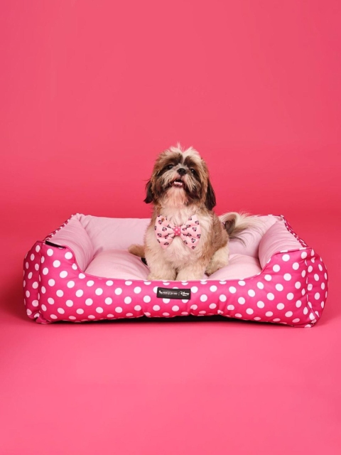 

Heads Up For Tails X Disney Minnie Lounger Dog Bed, Pink